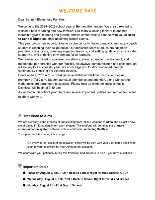 Information for the 25-26 School Year Featured Photo