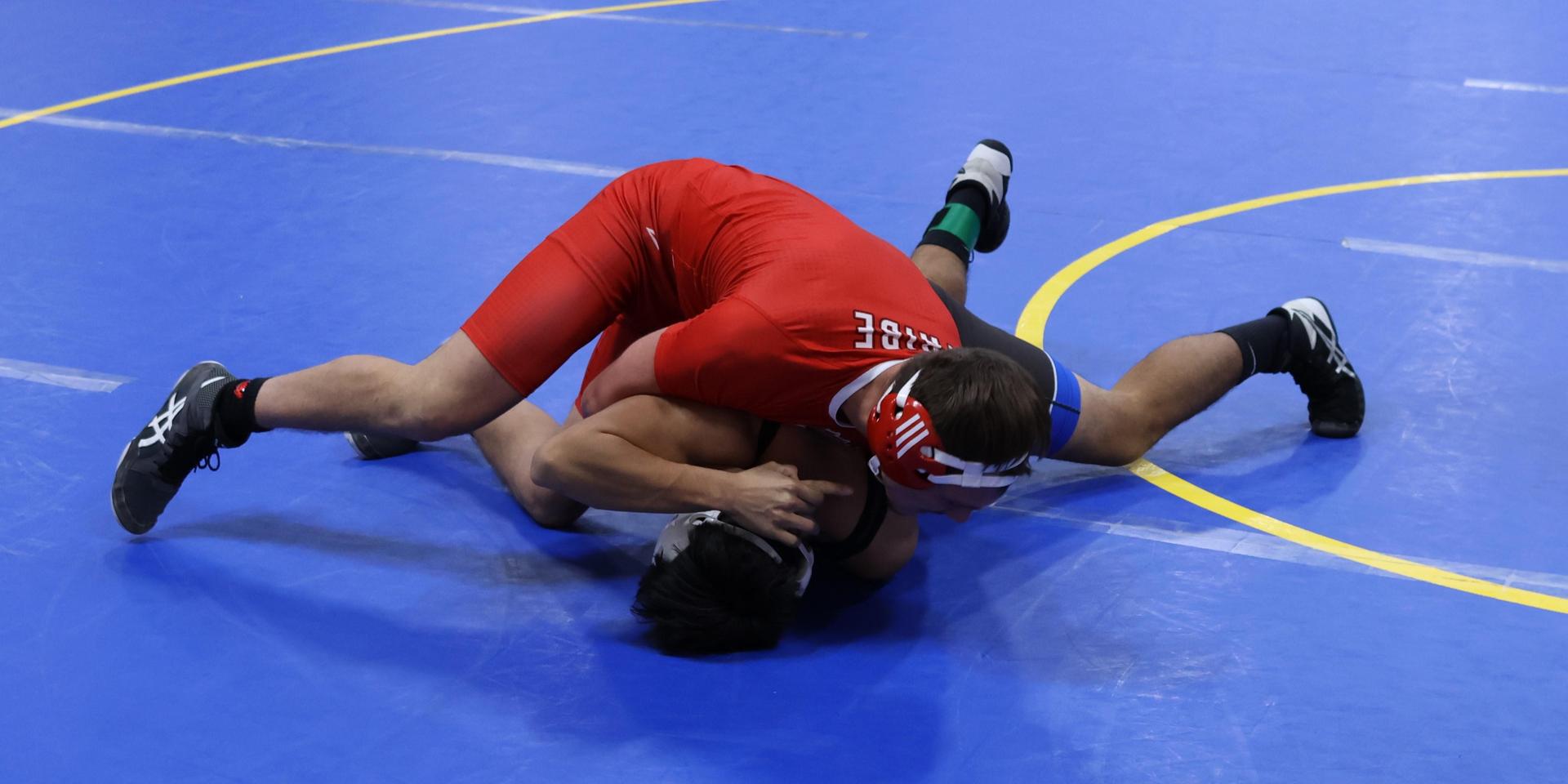 wrestlers in action at parlier