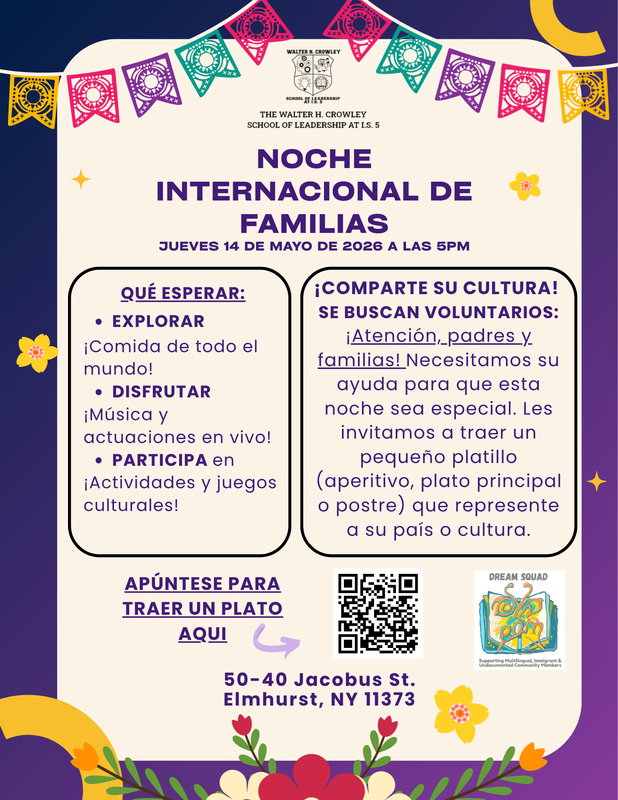 International Family Night Spanish Flyer