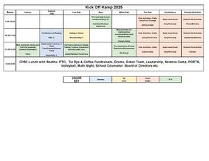 KOK Schedule