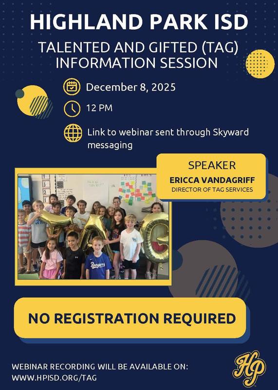 TAG Information Session — December 8 Featured Photo