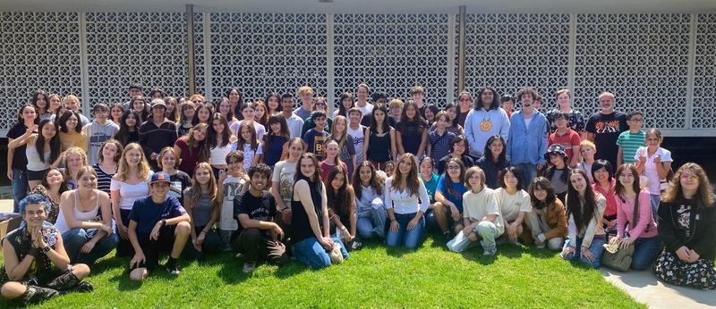 SPMS and SPHS drama classes attended “One Man, Two Guvnors” at A Noise Within Theatre in Pasadena. (Photo Courtesy of Schulyer Mastain)