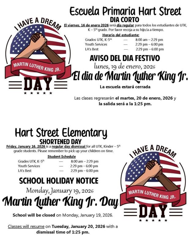 Martin Luther King Jr Day  No School Flyer