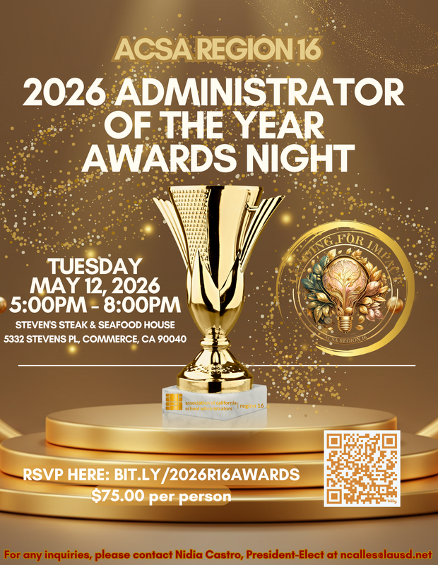 ACSA Admin Awards Registration Flier