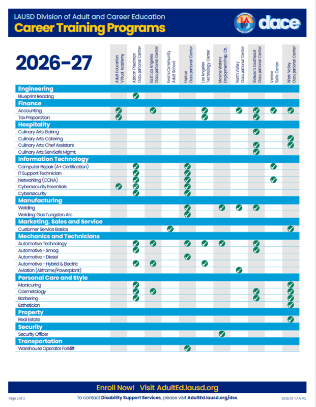 DACE CTE Program Flyer 20267 - 27 2 of 2