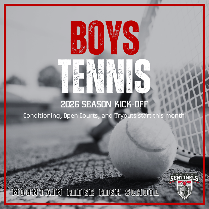 Boys Tennis Conditioning, Open Courts, and Tryouts start this month!