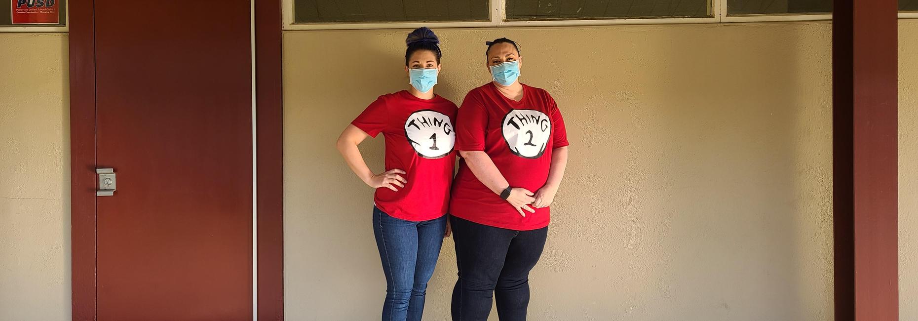 HAPPY BIRTHDAY DR. SEUSS- Thing 1 and Thing 2