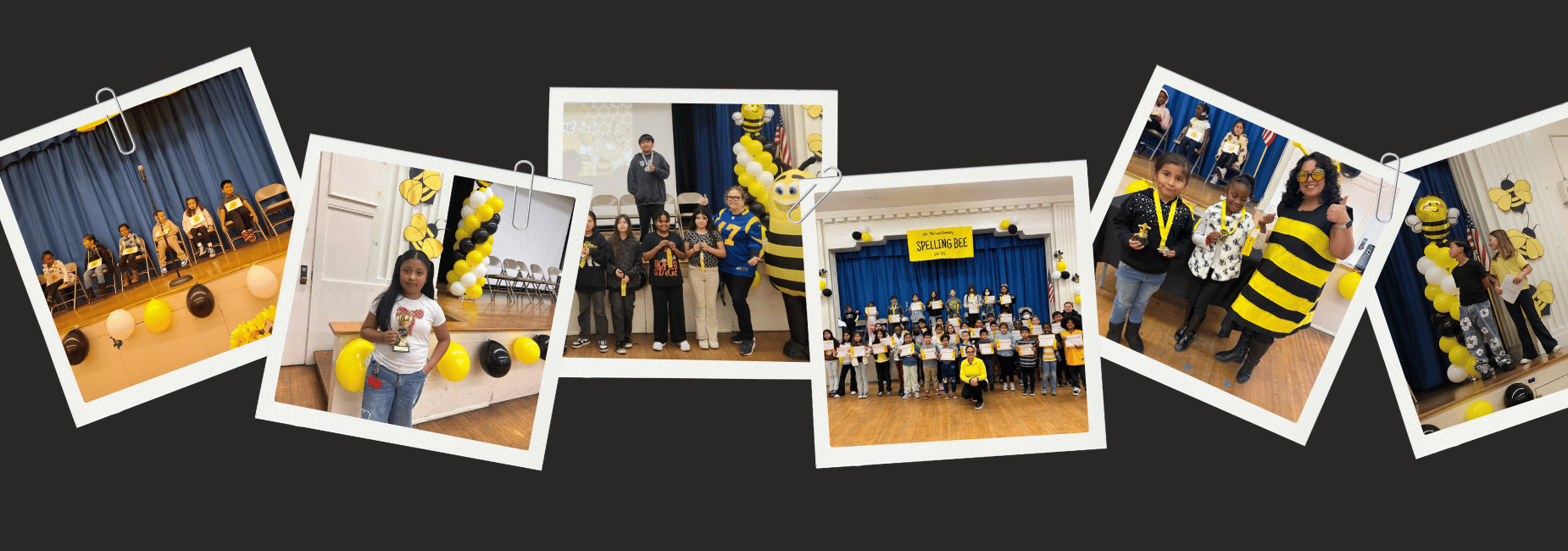 Pictures from the 2025 and 2024 Spelling Bees.