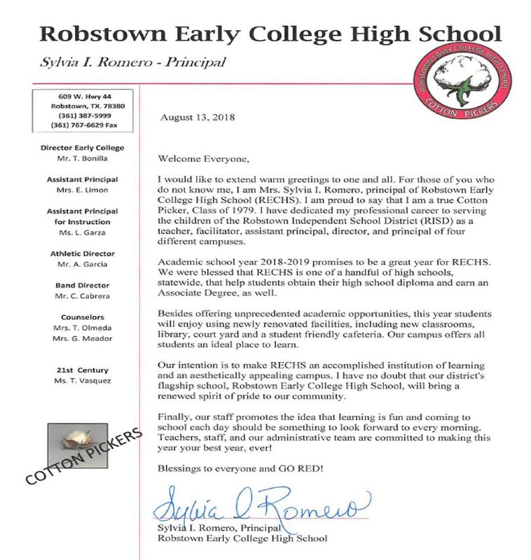 Robstown Early College High School Robstown Early College High School
