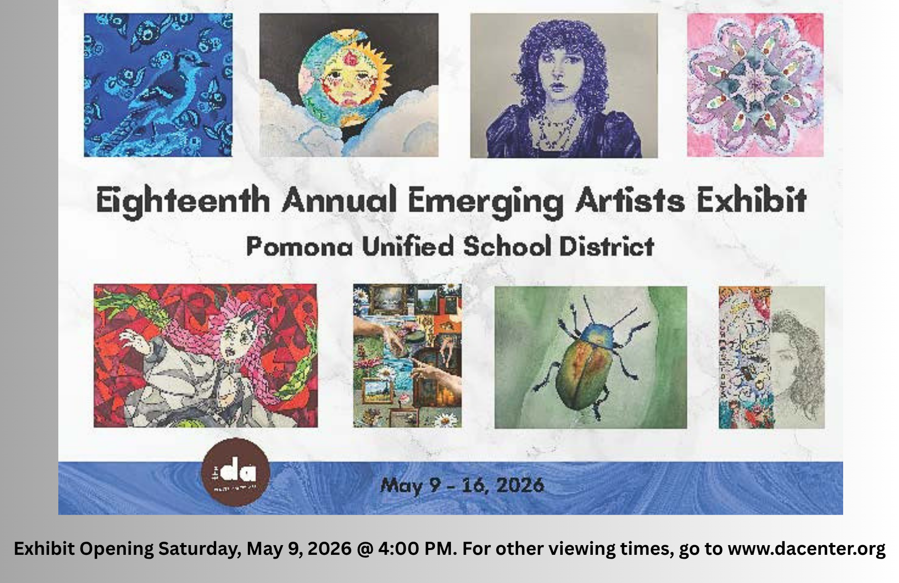 Exhibit runs banner for May 9-16 - image for shuffle banner