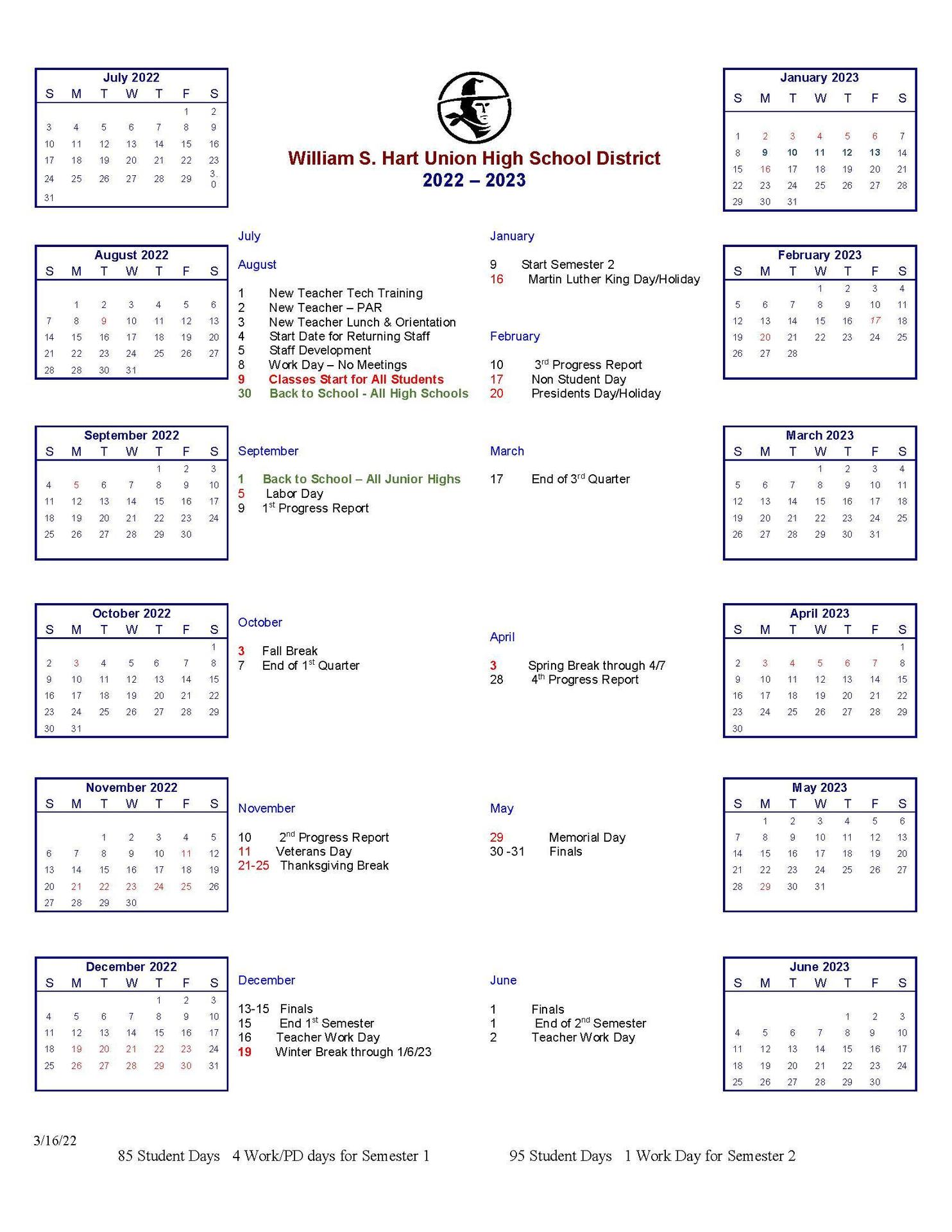 District Calendar Imge