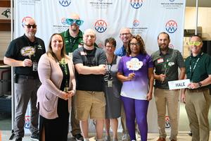 New Staff Orientation picture with administration.