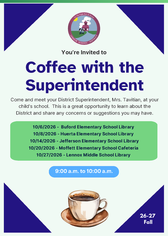 Coffee with the Superintendent