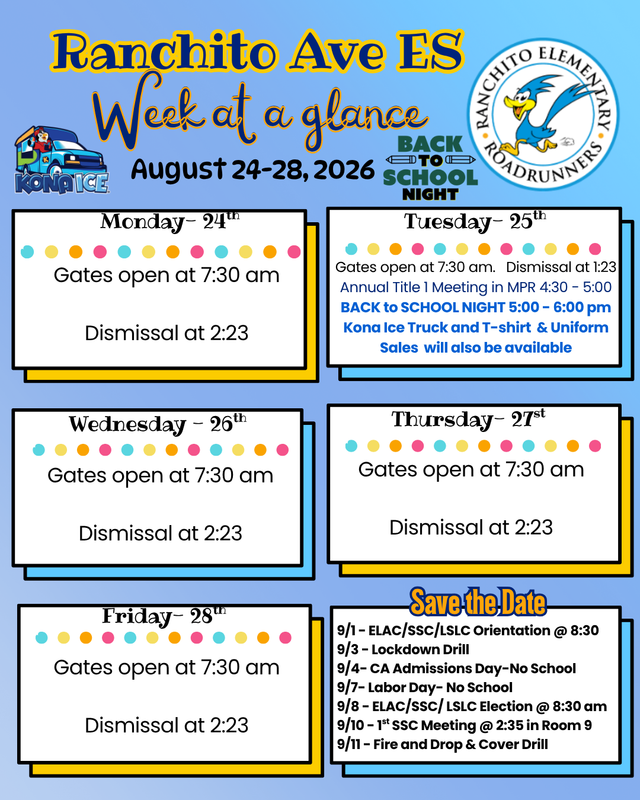 Week at a Glance