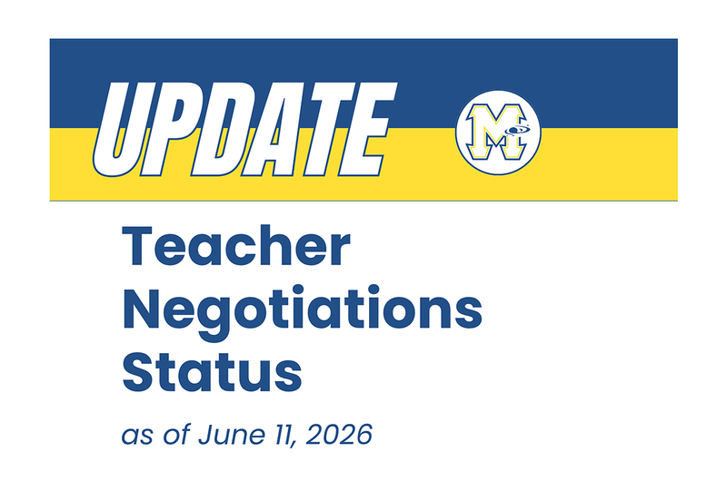 a graphic with information about teacher negotiation status