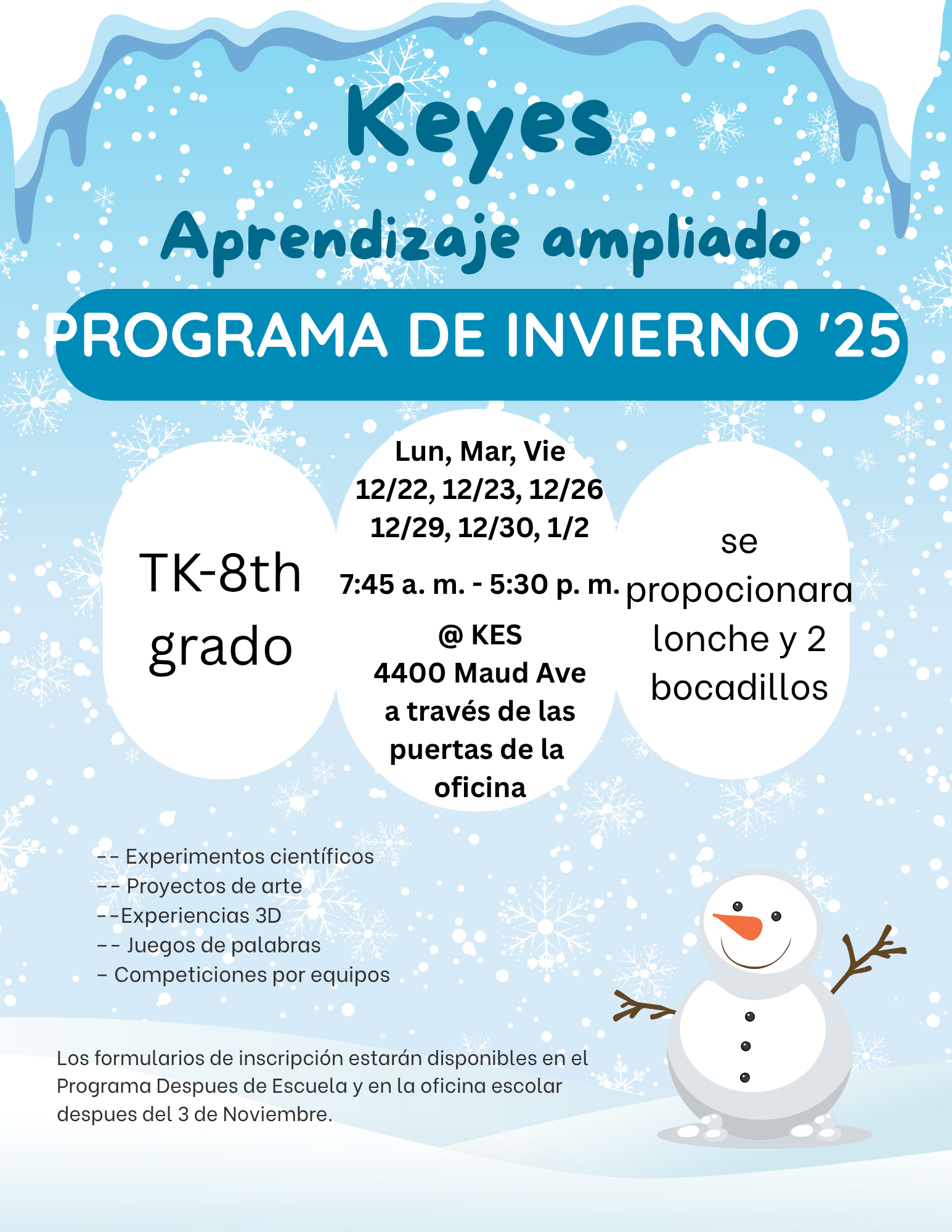 Winter '25 flyer Span