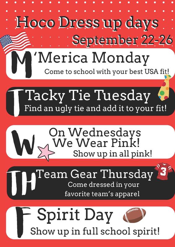 Homecoming Dress Up Week