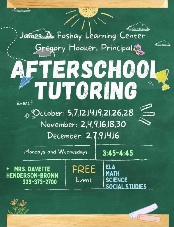 Foshay High School Tutoring Featured Photo