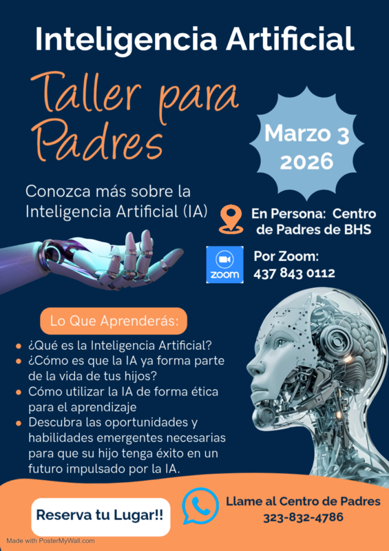 Taller para Padres: La Inteligencia Artificial