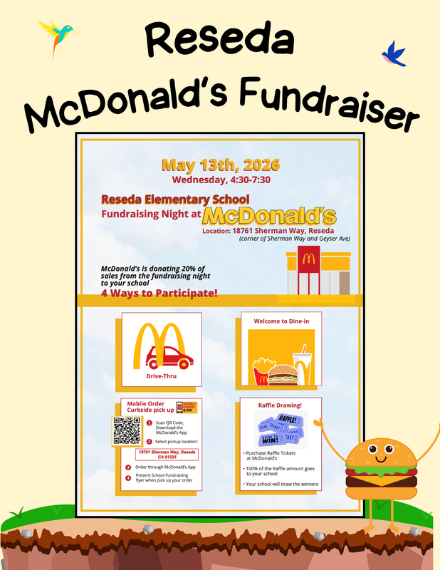 McDonald's Fundraiser flyer- English