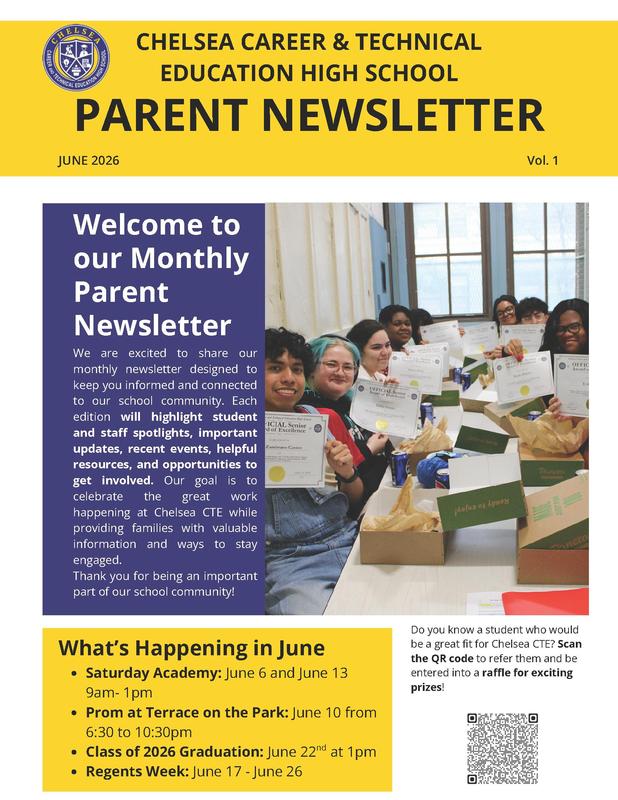 first page of Parent Newsletter