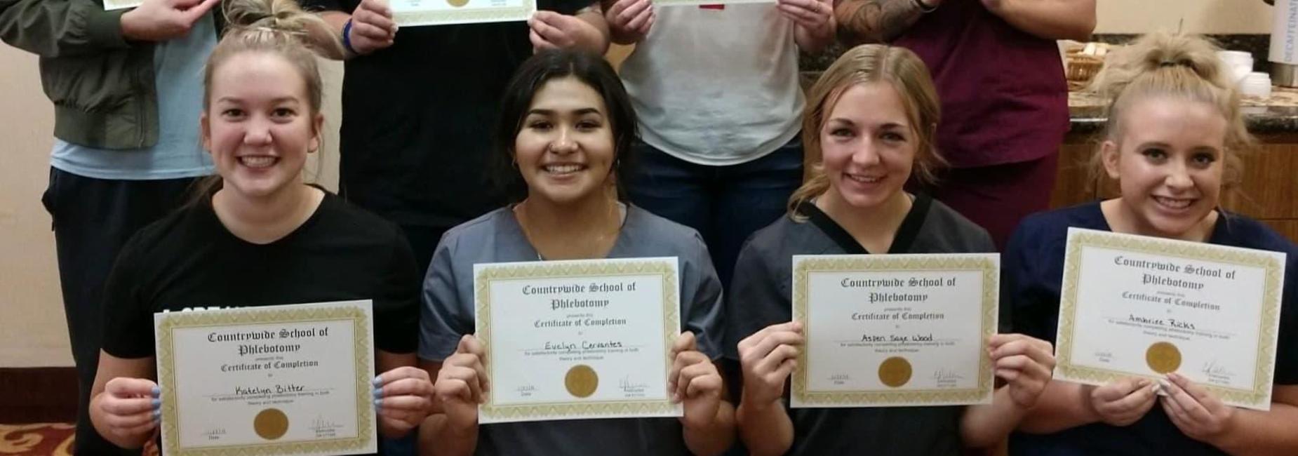WJ EMT Students Earned their Phlebotomist Certificate