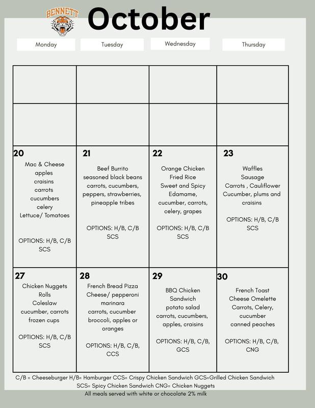 LUNCH MENU
