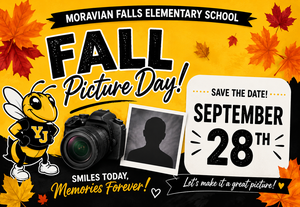 Fall Picture day is scheduled for Monday, September 28th.