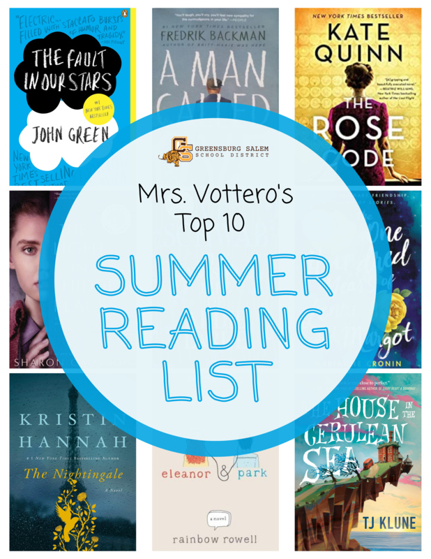 TOP 10 SUMMER READING LIST