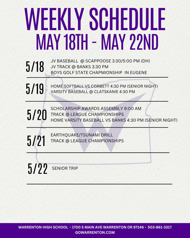 Weekly Schedule