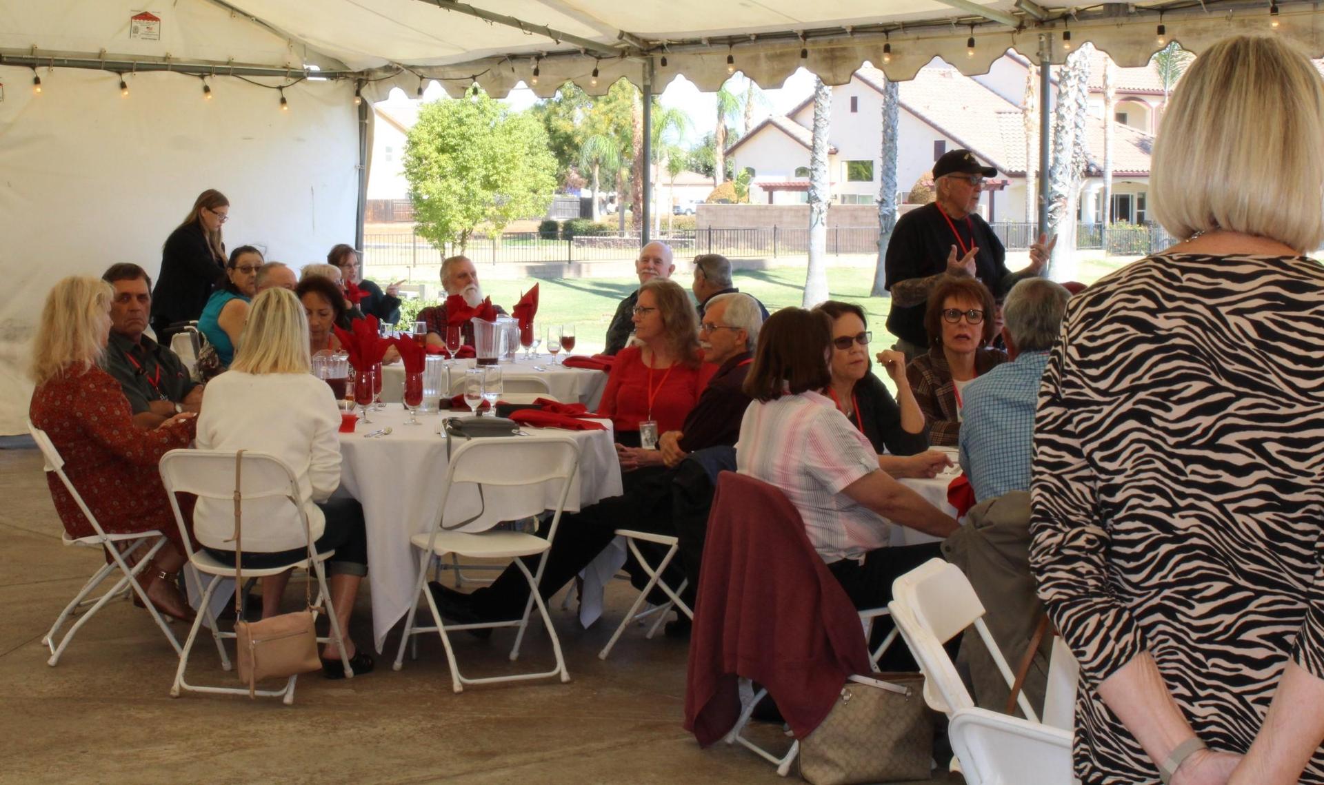 Members of the class of 1971 at their 50 year reunion