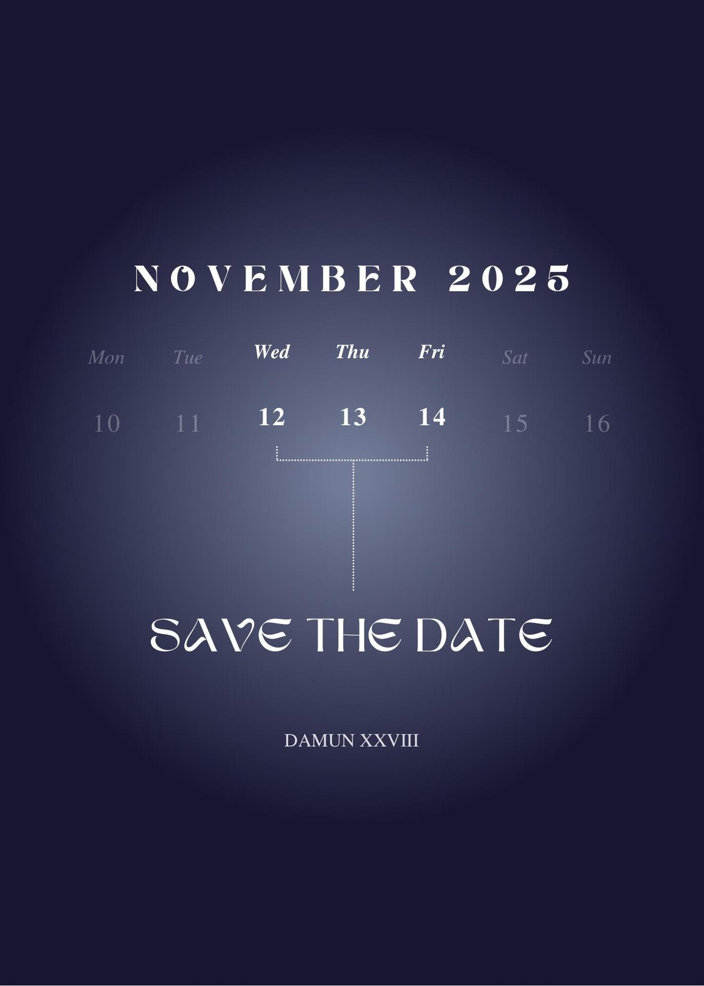 Save the date XXVIII