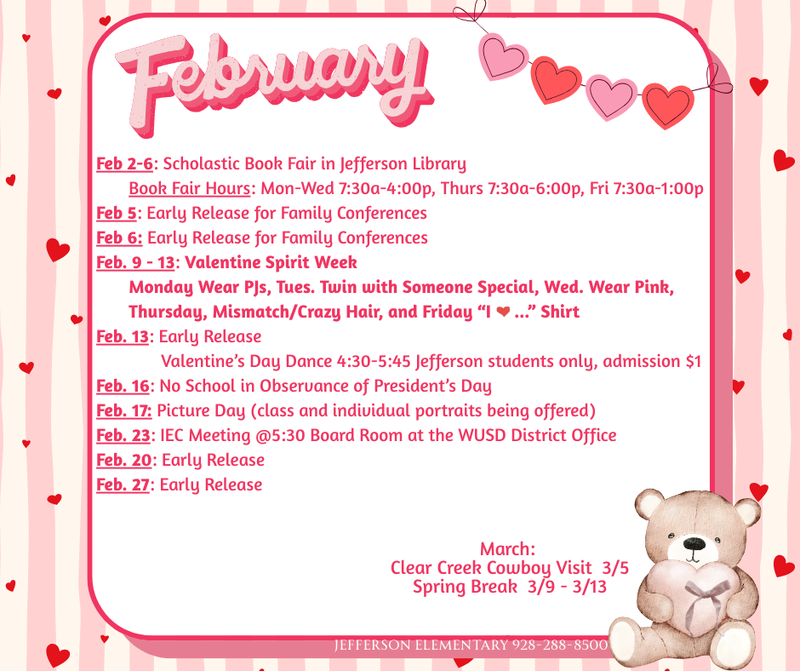 Feb calendar