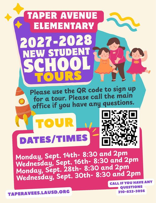 2027-2028 School Tour Sign Up Flyer