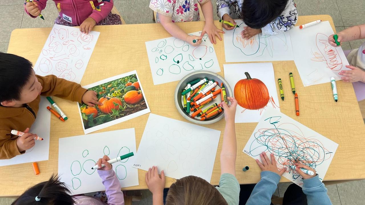 Children drawing