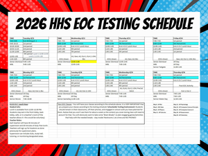 EOC testing schedule