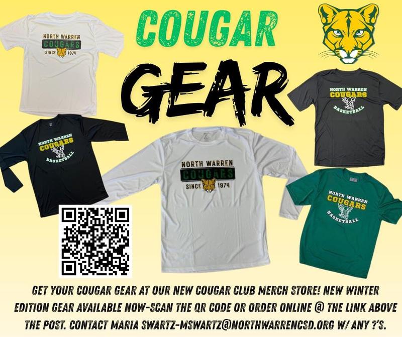 North Warren Cougar Gear Now for Sale!