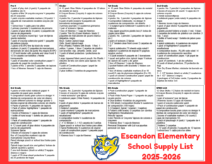 School Supply List