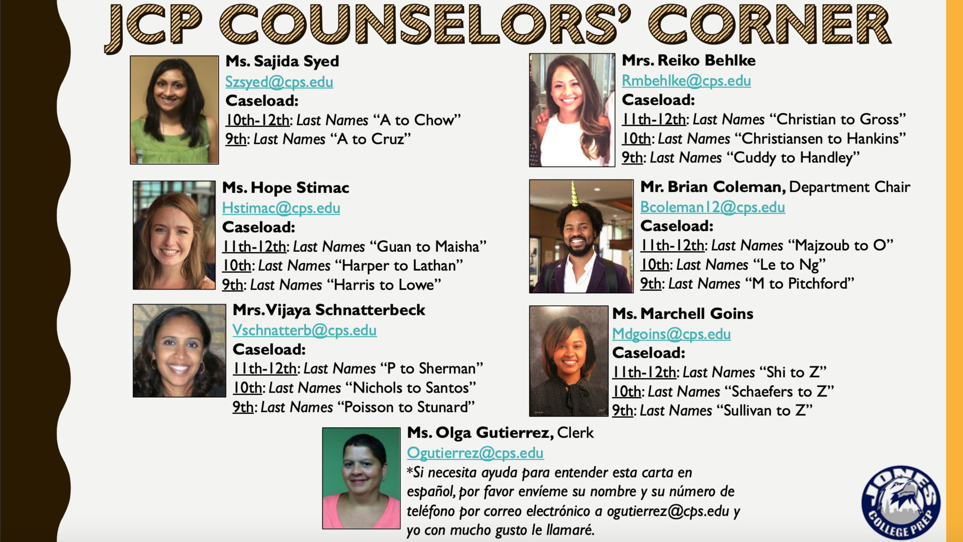 JCP Counseling Directory