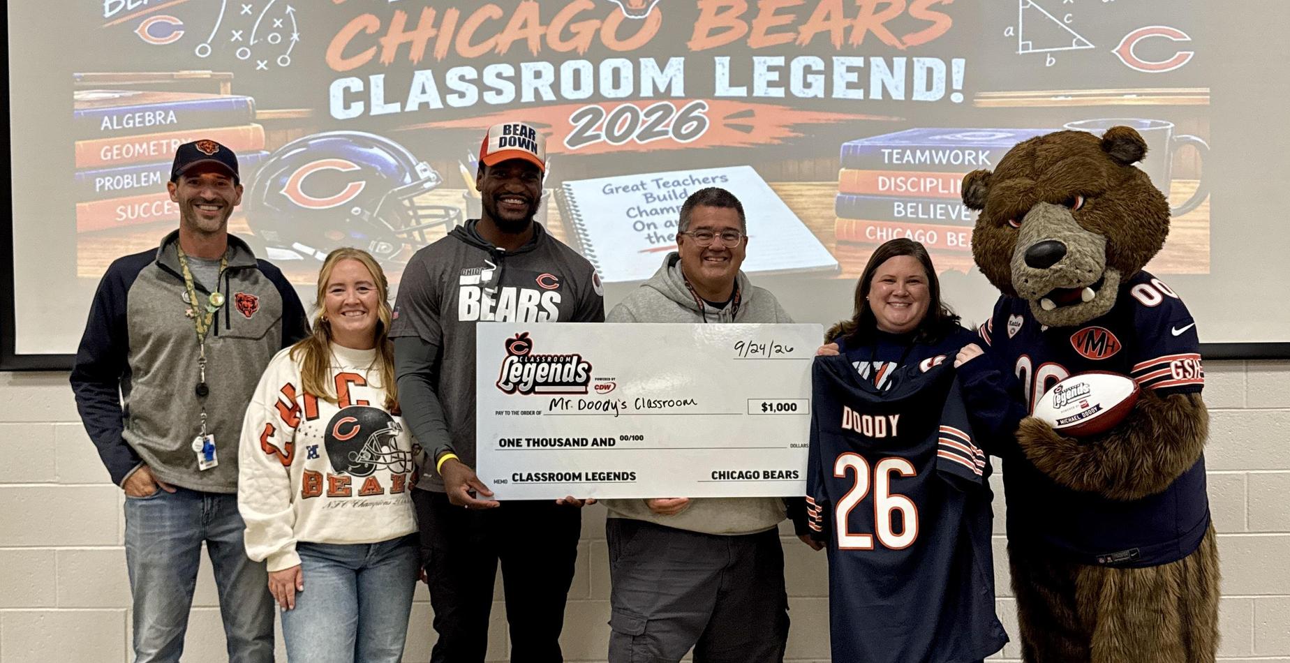 Chicago Bears Classroom Legend Mike Doody