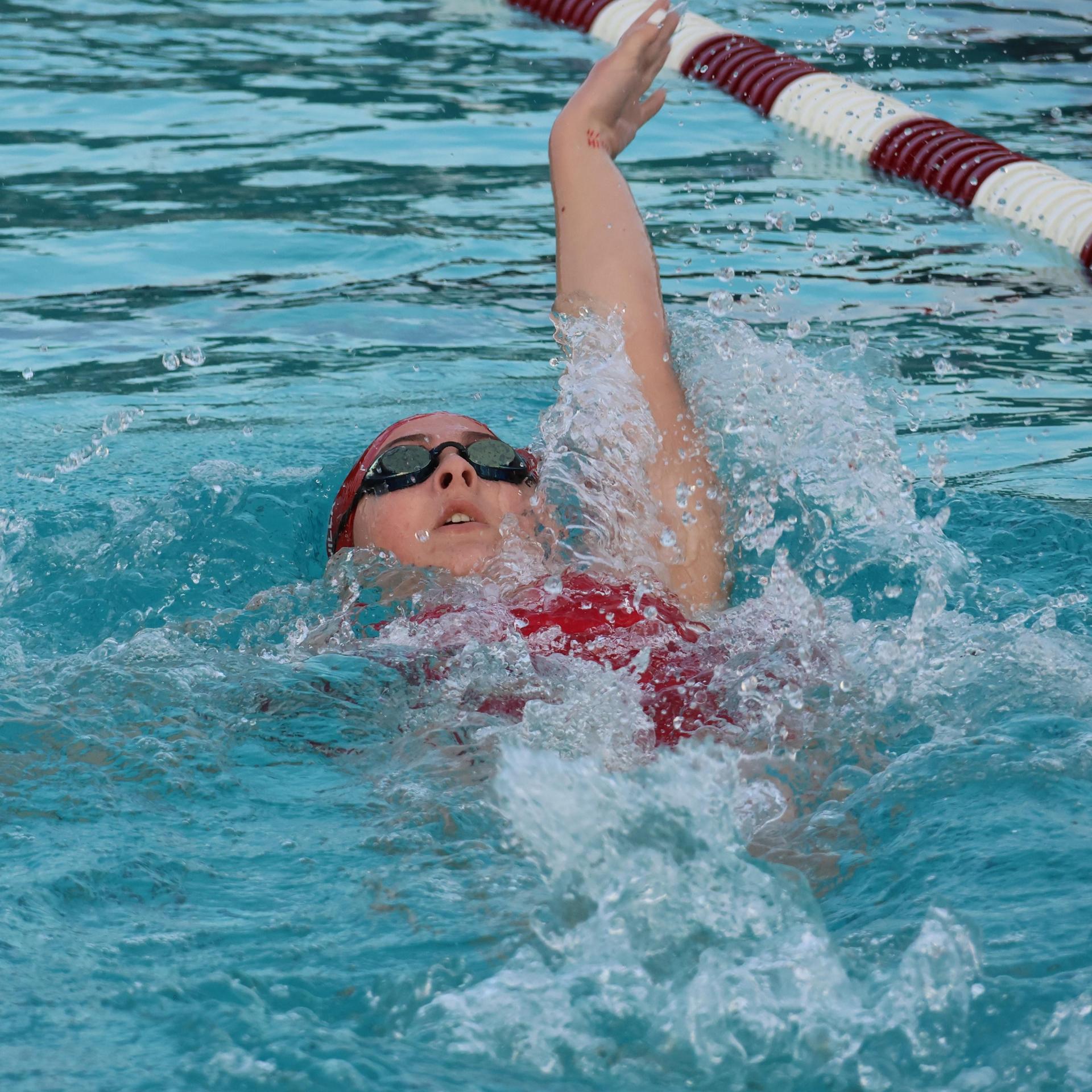 Casey Blehm swimming