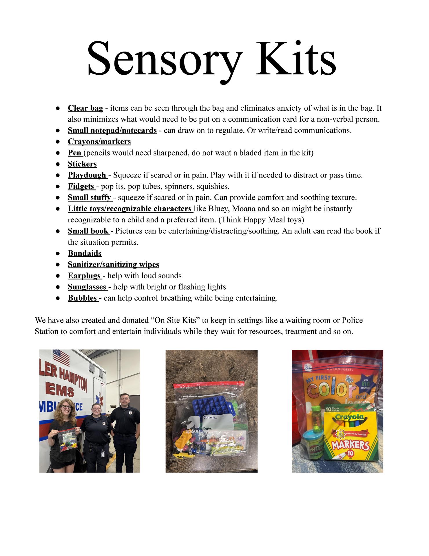 Sensory Kits