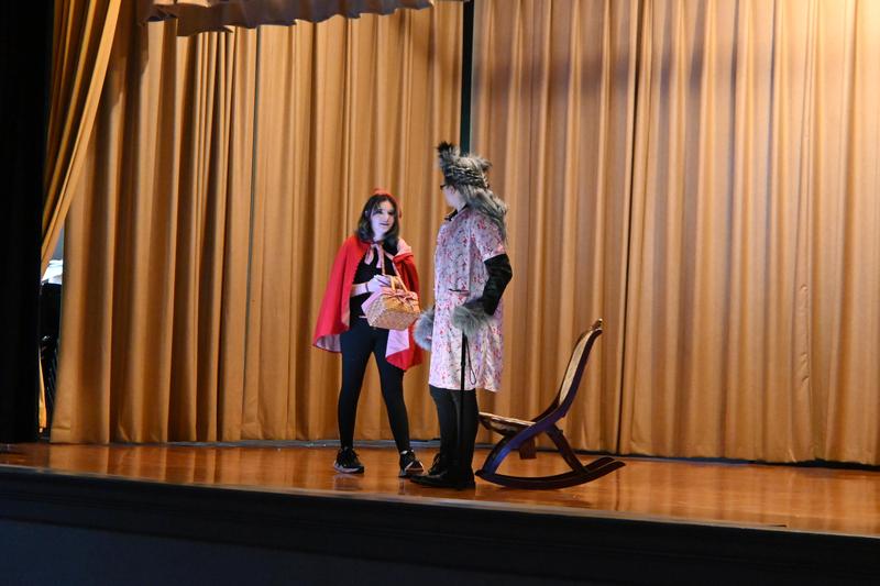 Theater class putting on a play.