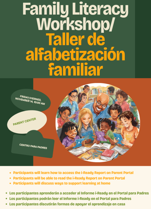 Friday, Nov 14th at 10 am in the Parent Center