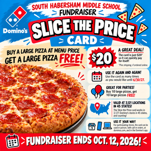 Dominos Fundraiser Information English