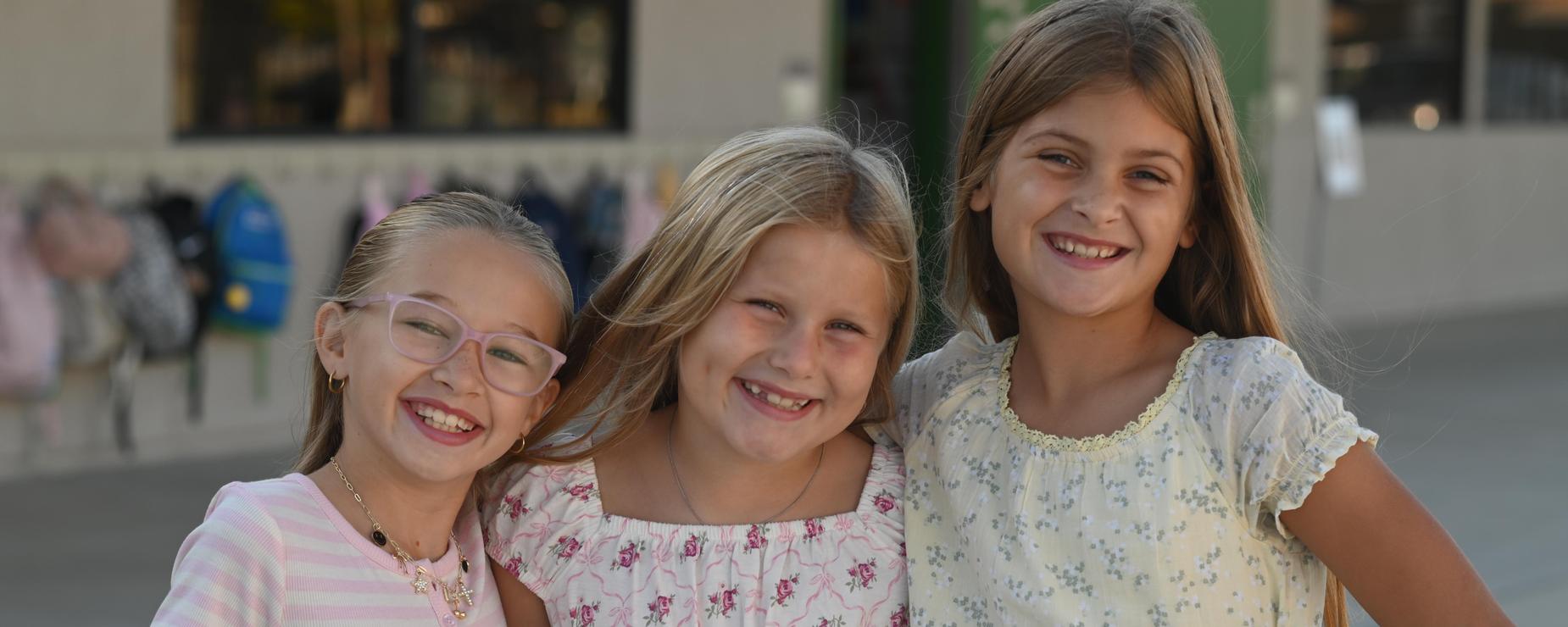 students of first day of school