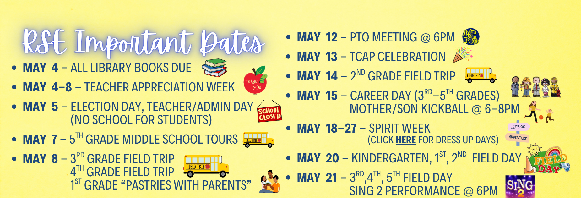 May Dates