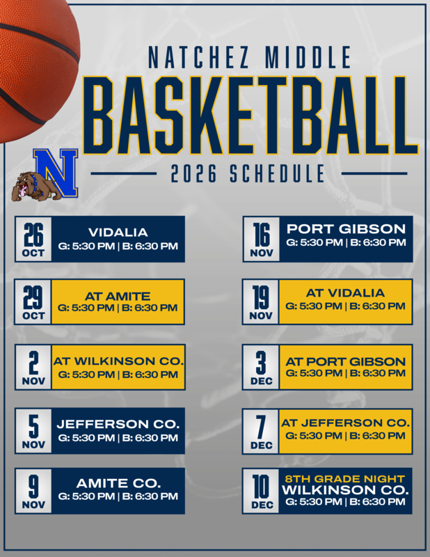 Middle School Basketball Schedule