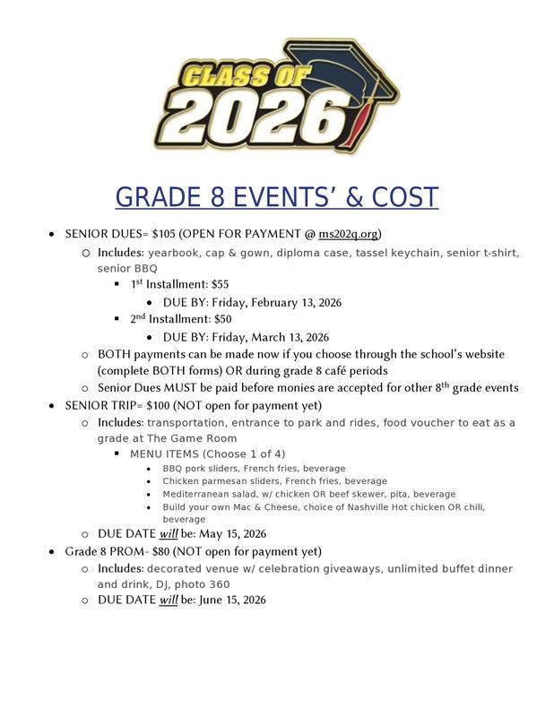 8th Grade Flyer