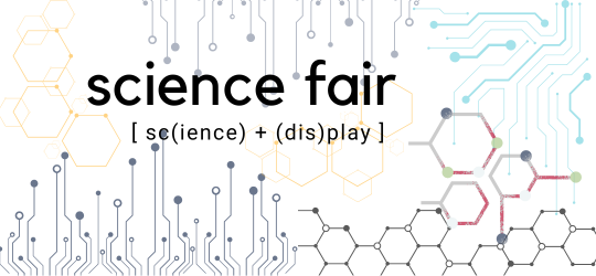 Science Fair on electric background